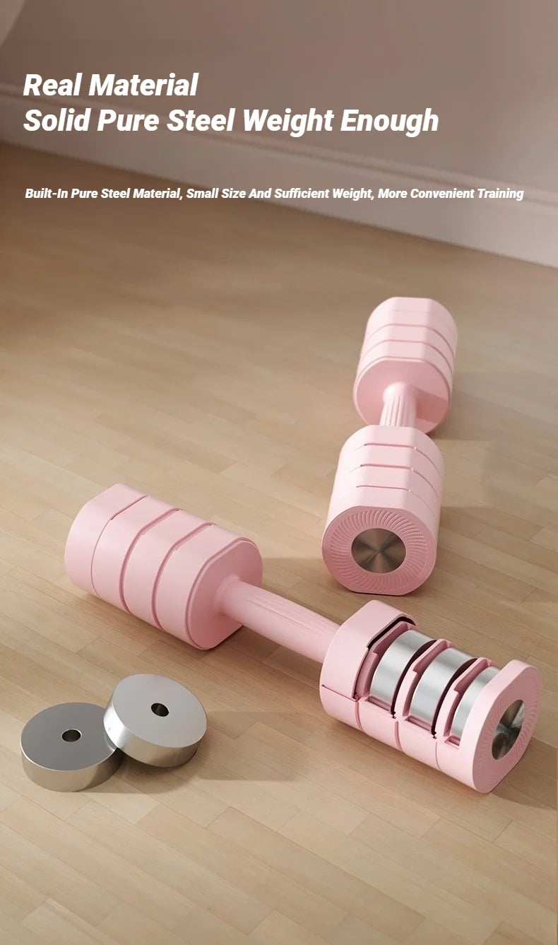 1Pair Adjustable 4In1 Dumbbell Set Ladies Fitness Home Small Thin Arm Weight Loss Equipment Dumbbells Multifunctional