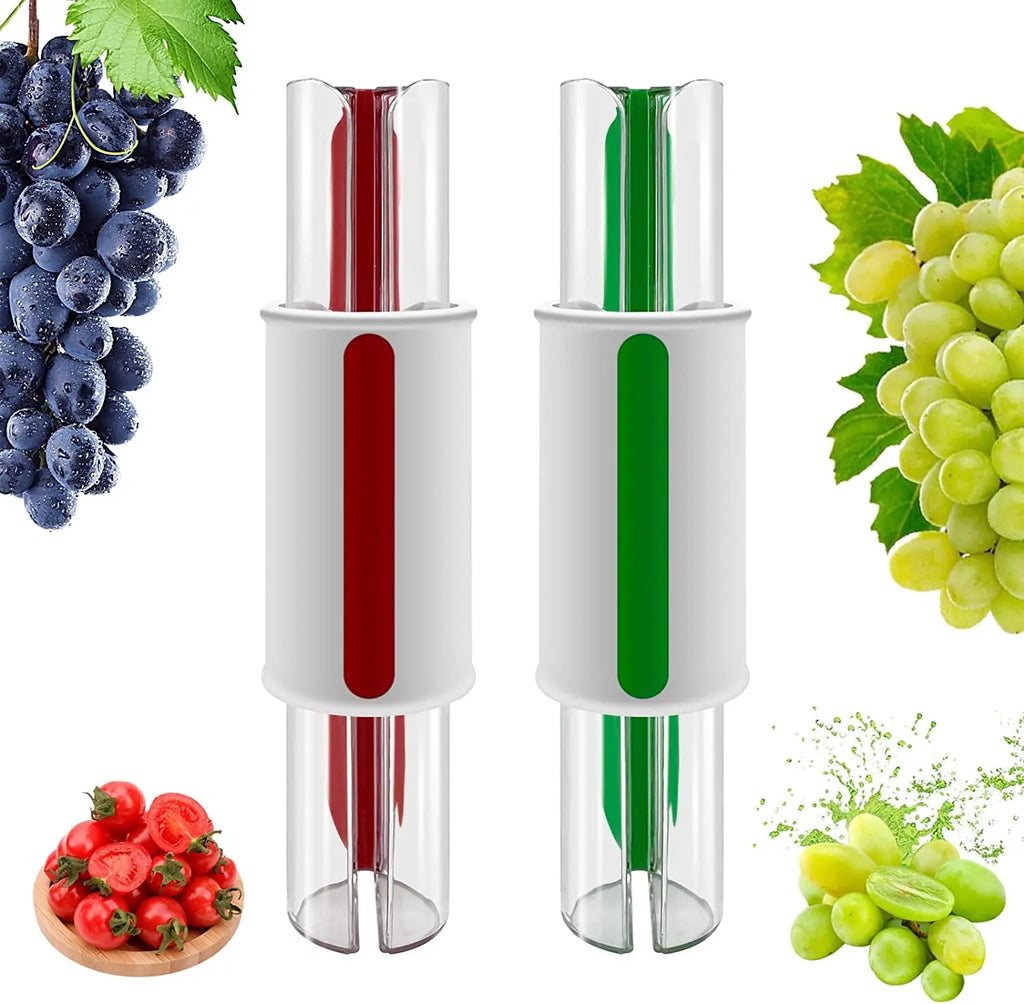 Tomato Grape Cherry Slicer Fruit Vegetable Salad Manual Slicer, Fruit and Vegetable Tool Kitchen Gadget, Progressive Zip Slicer