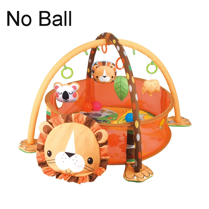 Baby Fitness Frame Crawling Blanket Multifunctional Fence Crawling Mat With Cloth Book Infant Rug Enlightenment Toys Game Mat