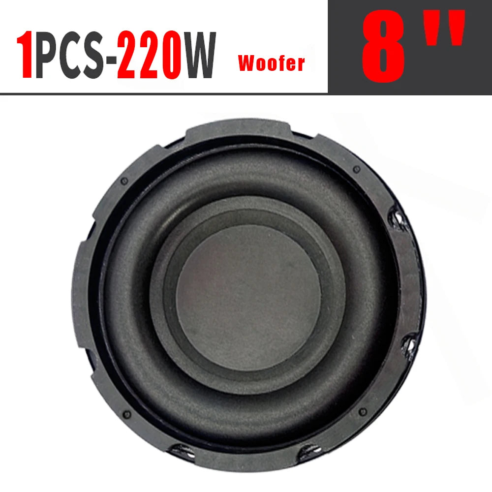 8-inch High Power Subwoofer Easy to Install Deep 4ohm Bass Automotive Woofer Speaker Modification