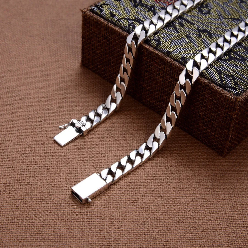 925 Silver Chains Original Certified Cuban Chain Authentic 925 Silver Necklace