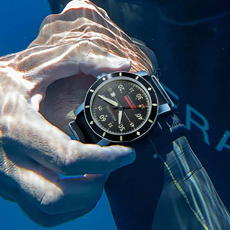 2024 New Men Watch Automatic Mechanical Wristwatch Sapphire Diver Watch 500M Waterproof Diving Sports Watches Men Reloj Hombre