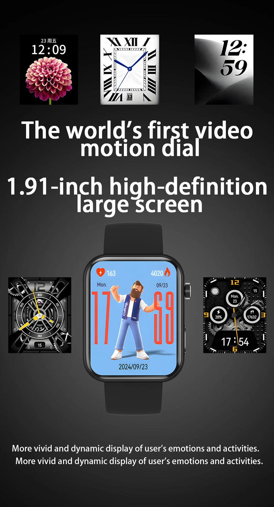 2025 New Smart Watch Women Men HD Camera Record Video Heart Rate 512MB Memory Music Sport Waterproof Bluetooth Call Smartwatch