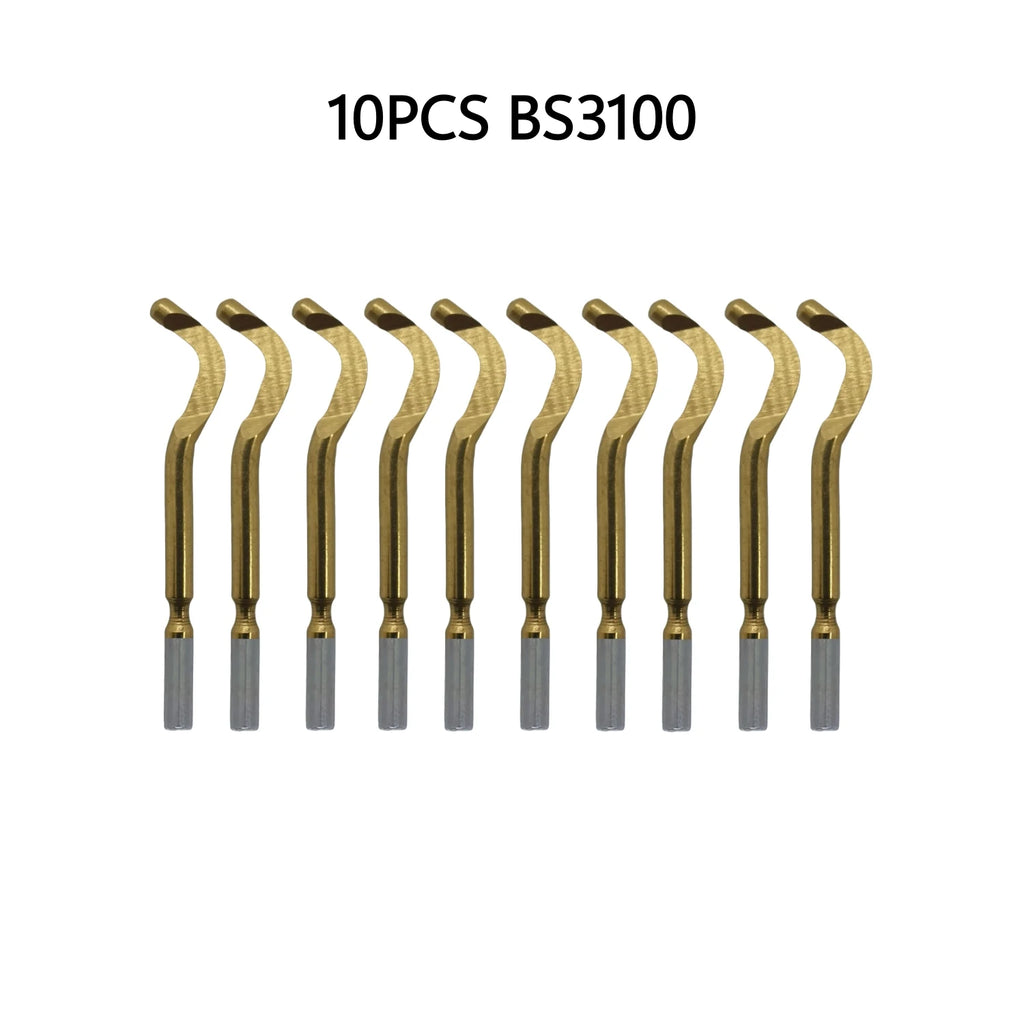 10PCS Deburring Blades Set High-Speed Steel Rotary Blades for Precision Deburring Compatible with Universal Deburring Tools