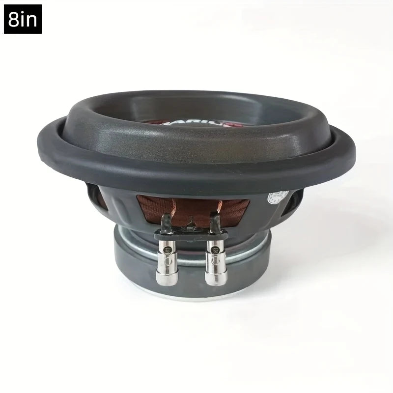 8-inch/10 inch/12 inch high-power car subwoofer - single or double coil design, Cannon edge, 500W RMS power processing capabilit