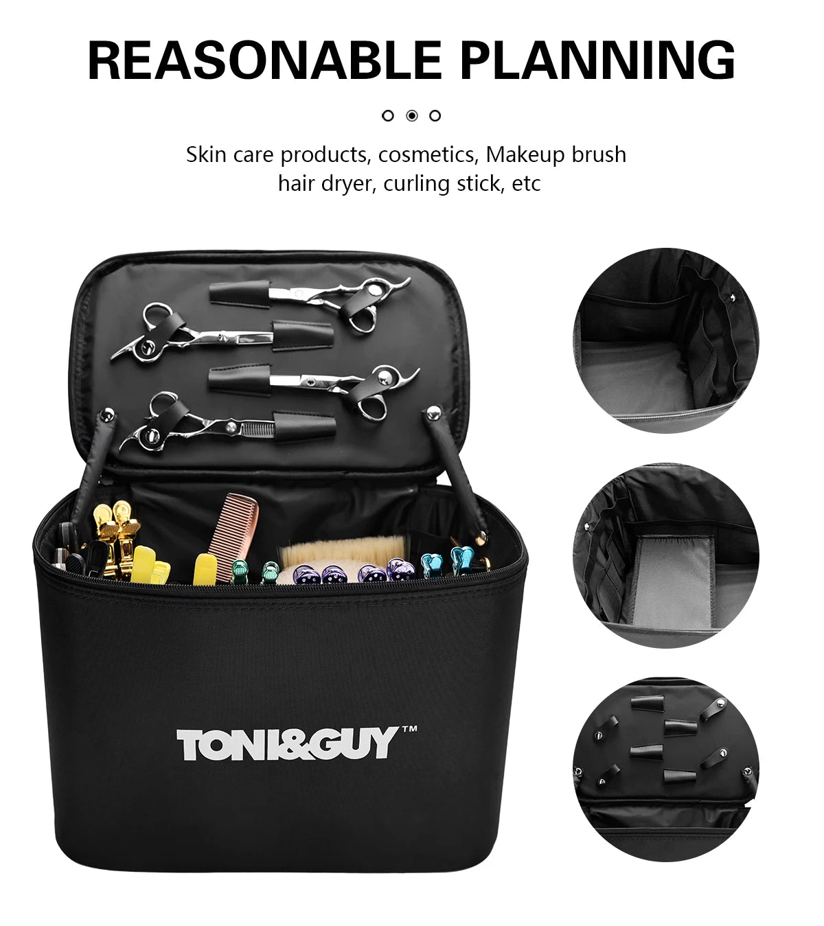 Cosmetic Organizer Portable Hairstylist Travel Bag Professional Storage CaseMakeup Bag Salon Nail Tattoo Beauty Tool