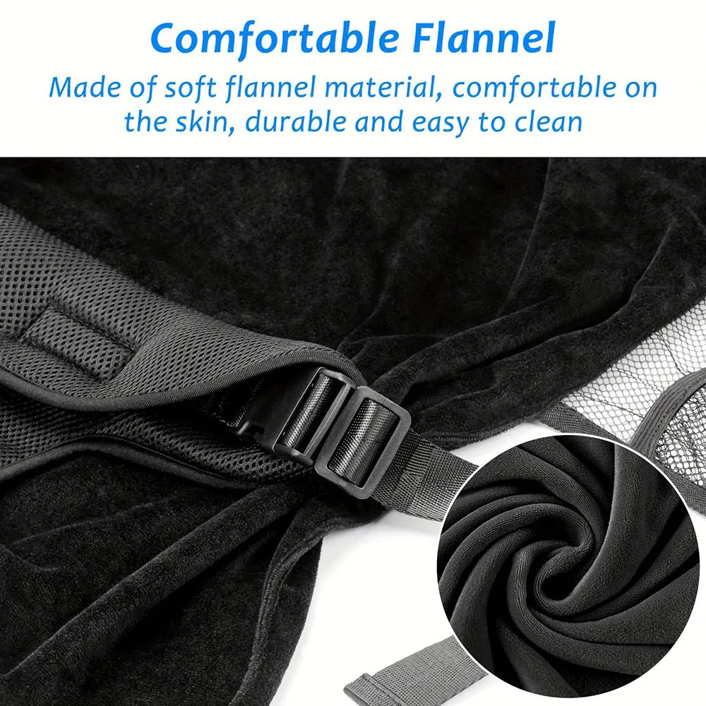 Kids Airplane Seat Extender Toddler Airplane Bed with Side Pocket Comfortable Breathable baby plane Travel Footrest Hammock