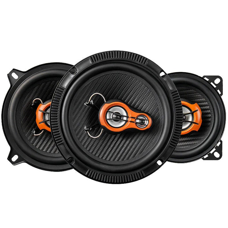 2pcs 4''/5''/6 /''6.5 Inch 2 Way Coaxial Speakers For Car 4 Ohm 100-150W Subwoofer Universal Automotive Rubber Surround Tweeter