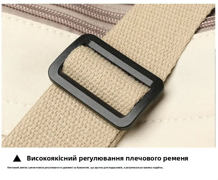 Large Capacity Nylon Bag Women's Casual Style Crossbody Shoulder Bag Portable Fashionable Single Strap Small Square Bag