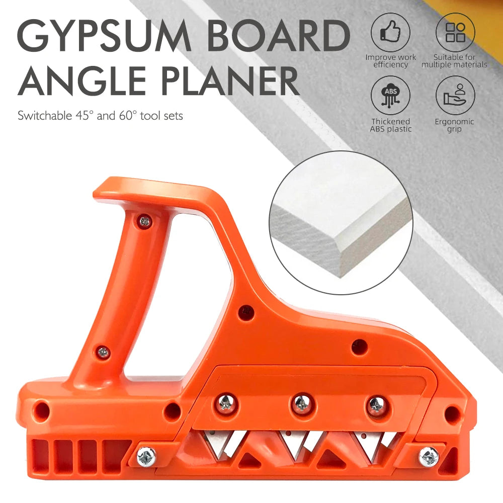 Plasterboard Quick Cutter Gypsum Board Hand Plane Drywall Edge Chamfer Woodworking Cutting Tool 45 ° 60 ° Trimmer Hand Tool