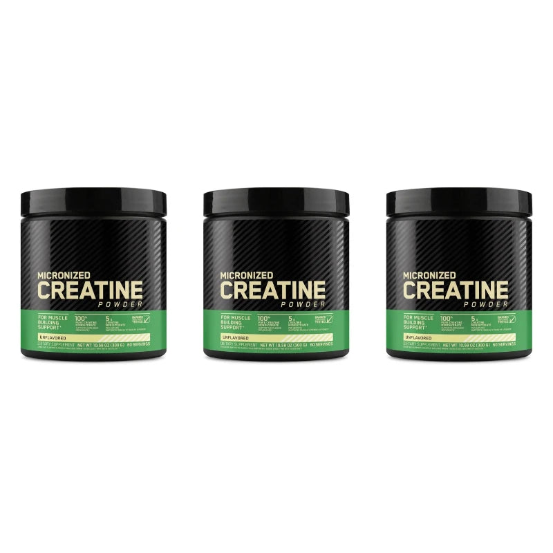Micronized Creatine Monohydrate Powder Support Strength and Muscle Performance Unflavored 60 Servings 300 Grams
