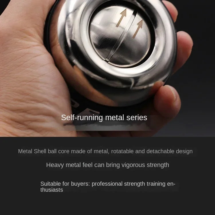 All metal  wrist gyro forearm strength led gyro ball arm muscle fitness training equipment Intensify Professional training