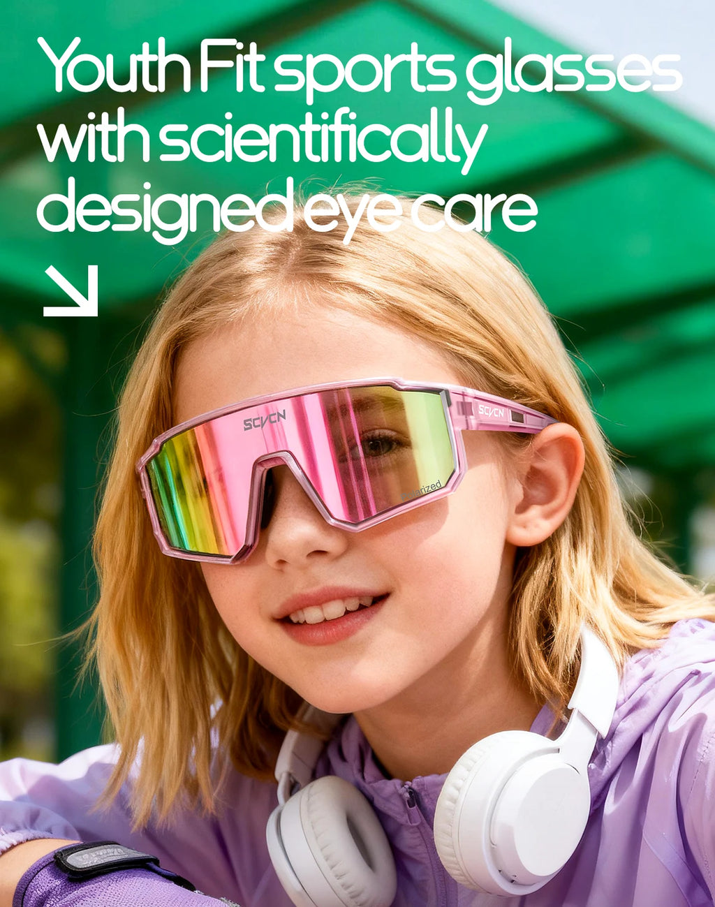 SCVCN New Photochromic Children Cycling Glasses Outdoor Sports Sunglasses Kids Road Bikes Cycling Eyewear UV400 Fashion Goggles