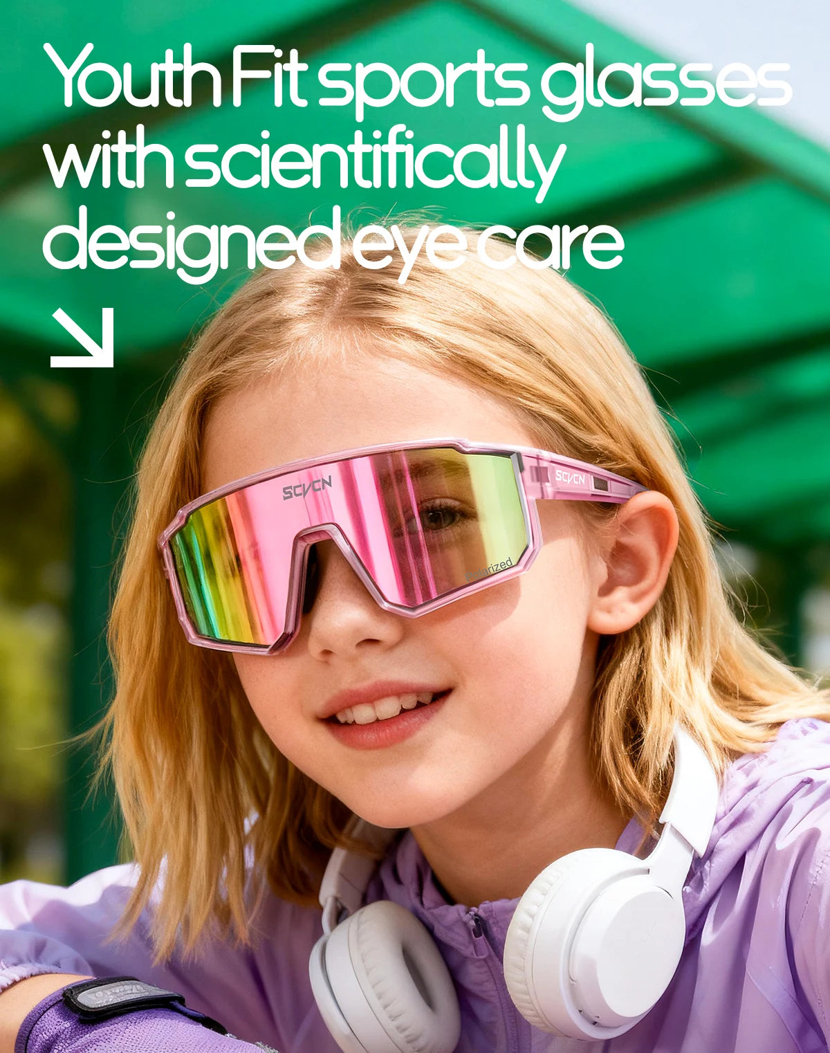 SCVCN New Photochromic Children Cycling Glasses Outdoor Sports Sunglasses Kids Road Bikes Cycling Eyewear UV400 Fashion Goggles