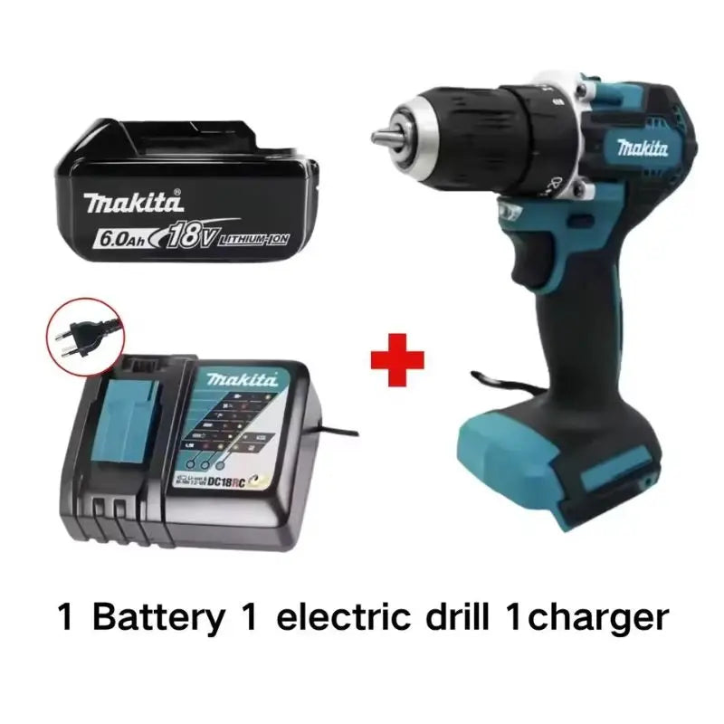 Original Makita DDF487 Cordless Driver Drill Brushless Electric Impact Screwdriver 18V Makita Rechargeable Power Tool battery