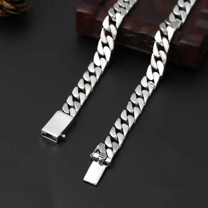 925 Silver Chains Original Certified Cuban Chain Authentic 925 Silver Necklace