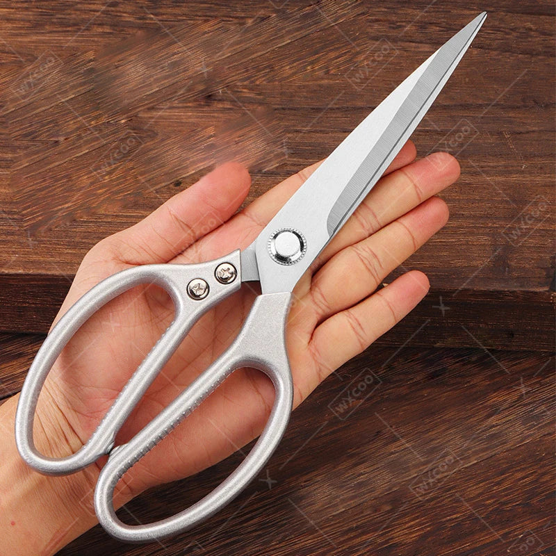 WXCOO Chicken Bone Scissors Stainless Steel Cutting Knife Kitchen Scissors Multifunctional Food Scissors Slicing Fish Meat Knife