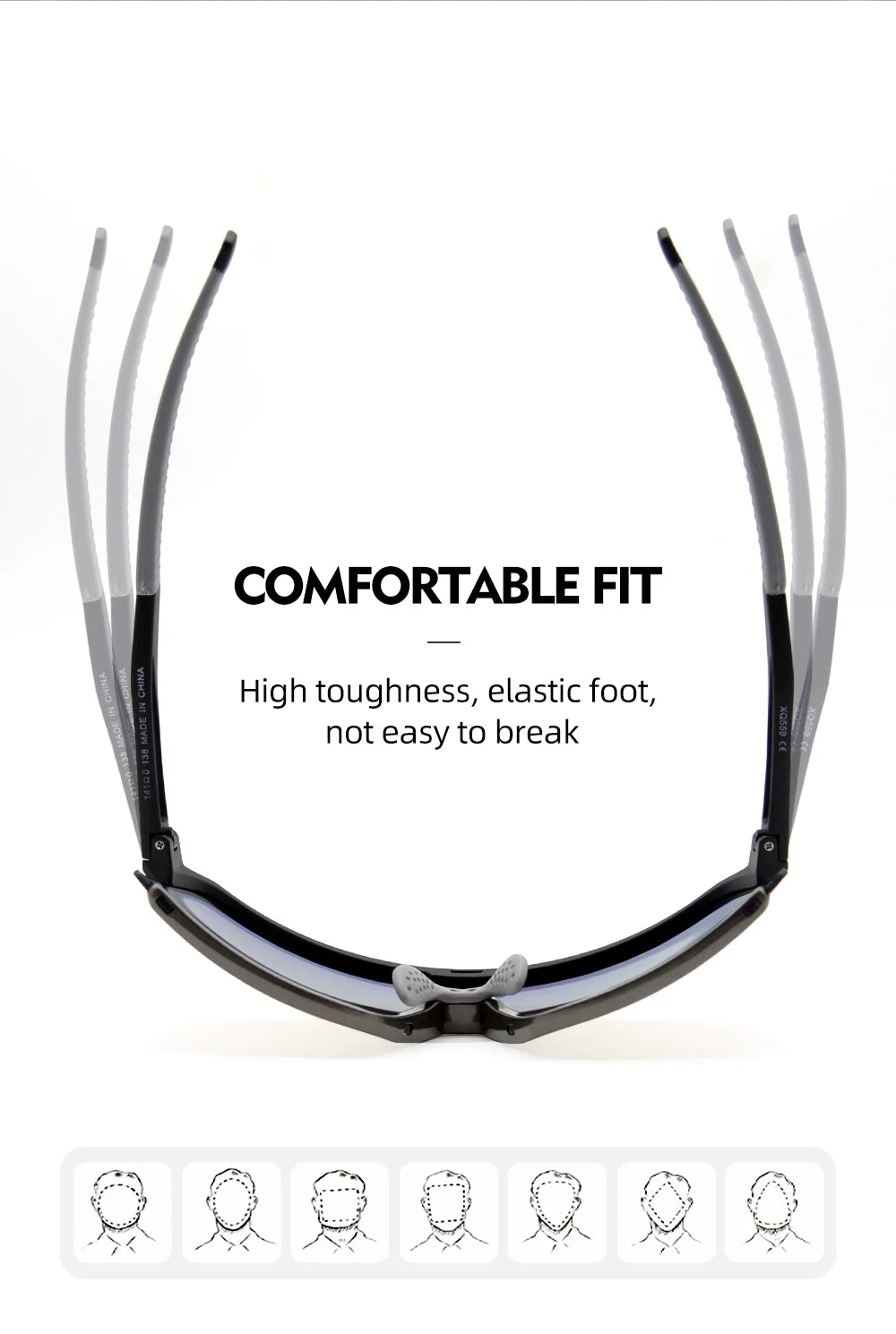 ThinkRider Bike Photochromic Cycling Glasses Bicycle Glasses Sports Men's Sunglasses MTB Road Cycling Eyewear Protection Goggles