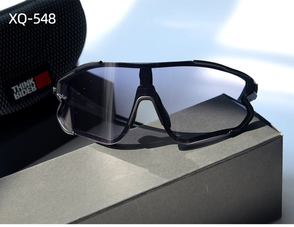 ThinkRider Bike Photochromic Cycling Glasses Bicycle Glasses Sports Men's Sunglasses MTB Road Cycling Eyewear Protection Goggles