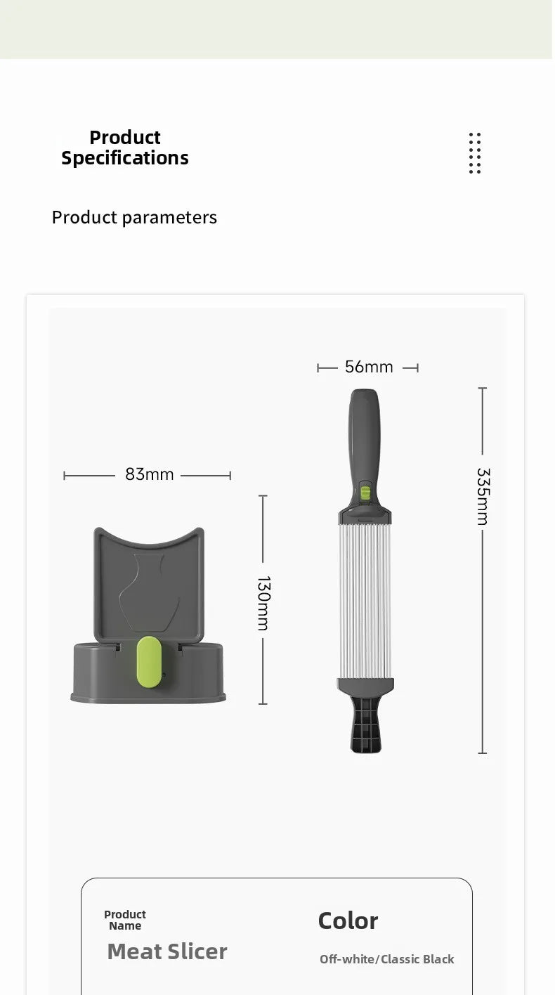 Stainless Steel Multifunctional Cutter for Home Kitchen Slices Thin Meat Diced  Meat Strips Kitchen Meat Cutting Tool