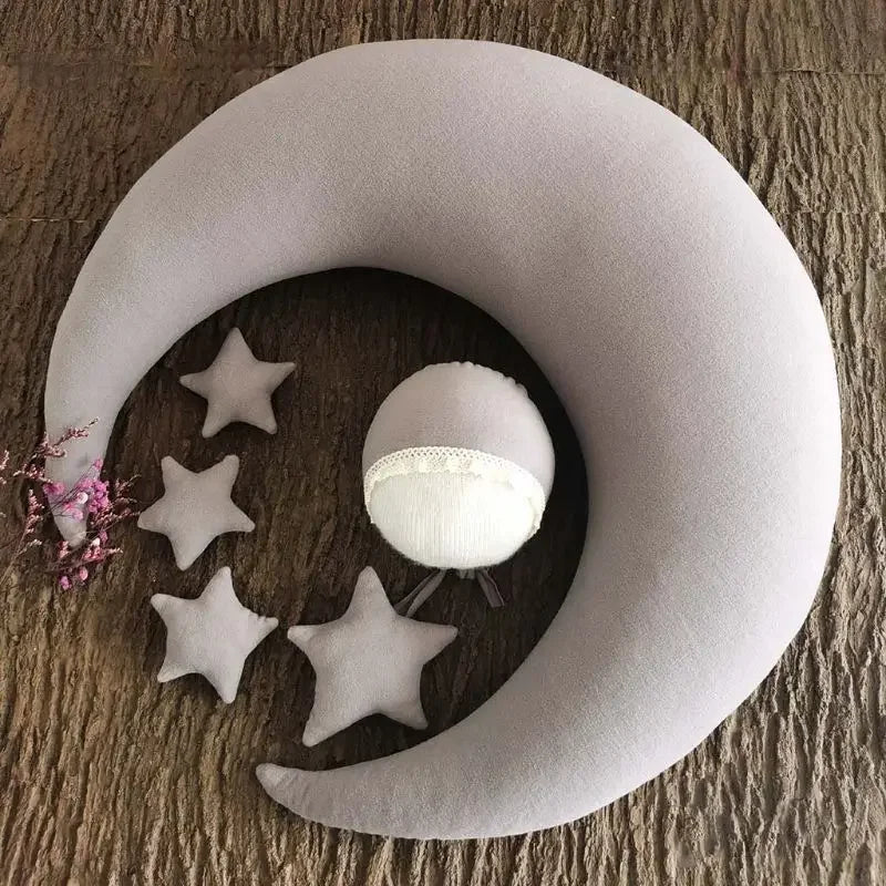 ❤️Moon Pillows Set Newborn Photography Accessories Posing Crescent Pillow 6Pcs/Set Studio Baby Photo Decoration Moon Fotografia