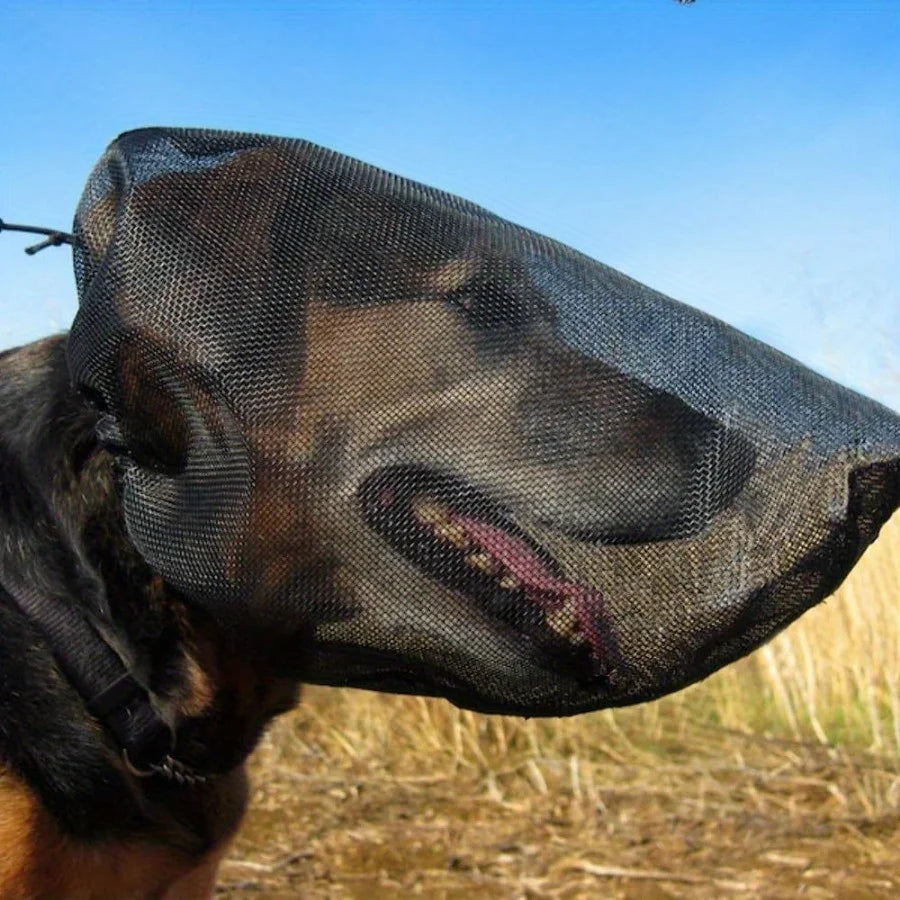 Dog Face Mask Breathable Mesh Snout Guard for Outdoor Anti Bite Scratch Cover Small Medium Large Dogs