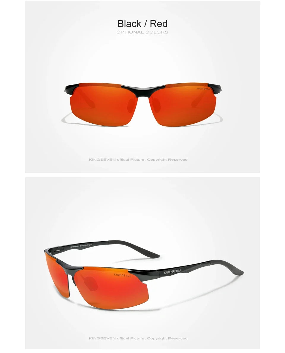 KINGSEVEN UV400 Polarized Men Sunglasses Cycling Driving Mirror Lens Male Glasses Anti-glare Women Fishing High Quality Eyewear