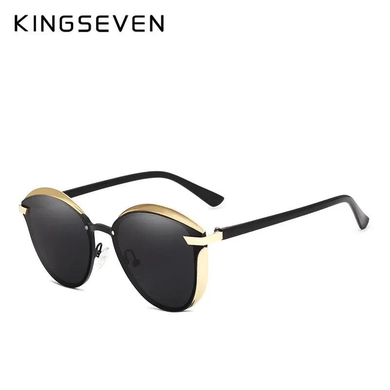 KINGSEVEN Cat Eye Polarized Sunglasses Women Luxury Ladies Fashion High Quality Driving Glasses Antu-UV400 Protection Eyewear