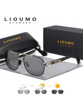 LIOUMO Top Quality Men's Sunglasses Polarized Photochromic Driving Glasses Women Fashion Chameleon Goggles Anti-Glare zonnebril