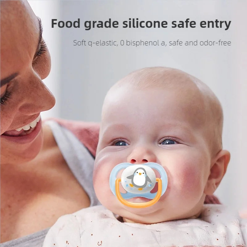 PHILIPS AVENT Silicone Nipple Pacifier Baby Toddler Soothe Kids Newborn Baby Silicone Teething Pacifier Orthodontic Nipples Baby