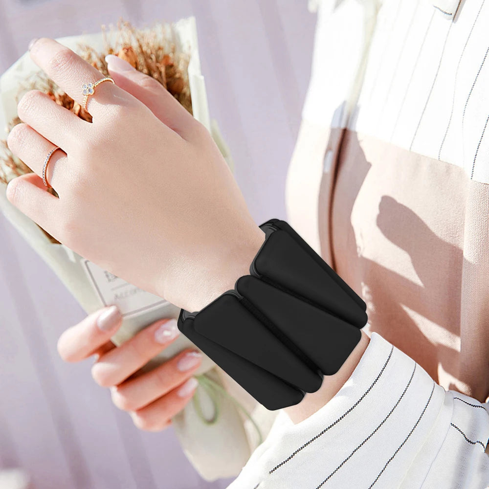 1000g Wrist Weights for Women Men Adjustable Arm & Leg Weight Wearable Weighted Bracelet for Yoga Running Cardio Gym Workouts