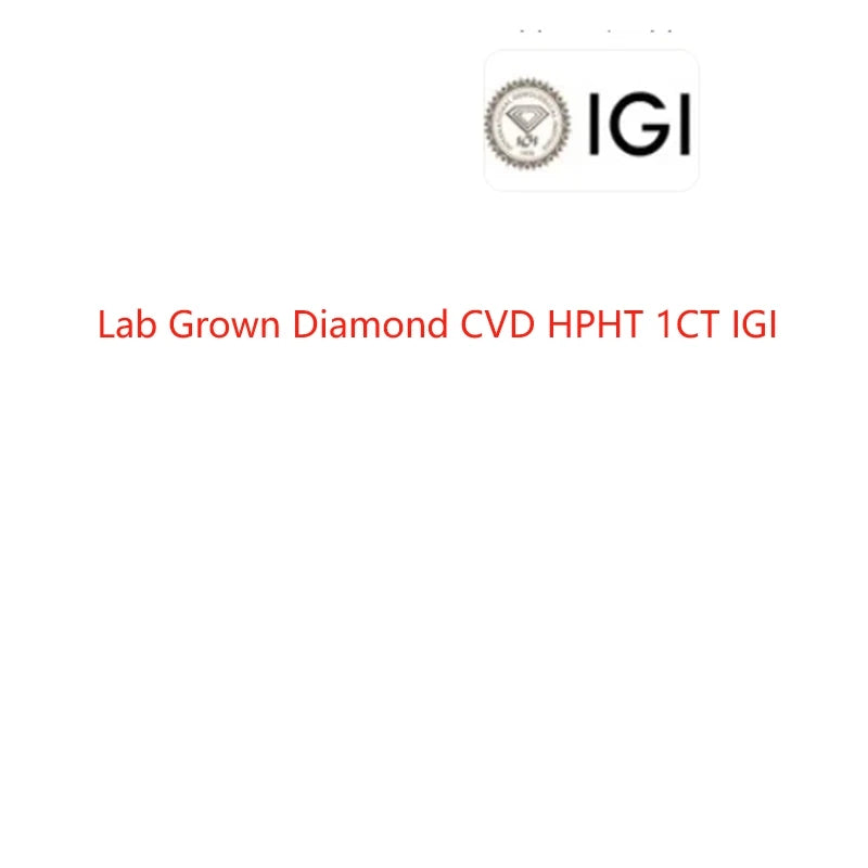 AEAW 14K White Gold Round Cut Lab Grown Diamond Engagement Ring 2 Carat CVD HPHT Lab Grown Diamond Engagement Ring Set IGI