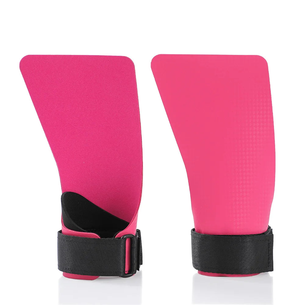 A Pair of Kevlar Rubber NO-hole Hand Grips for Crossfit Pull-ups Cross Training Gymnastics WODS Palm Protector No Need Magnesium