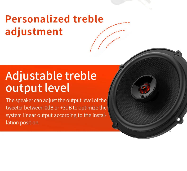 JBL Car Audio Speaker 6.5-inch CLUB 625SQ Coaxial Speaker Treble Subwoofer Full Band Stereo Surround Speaker
