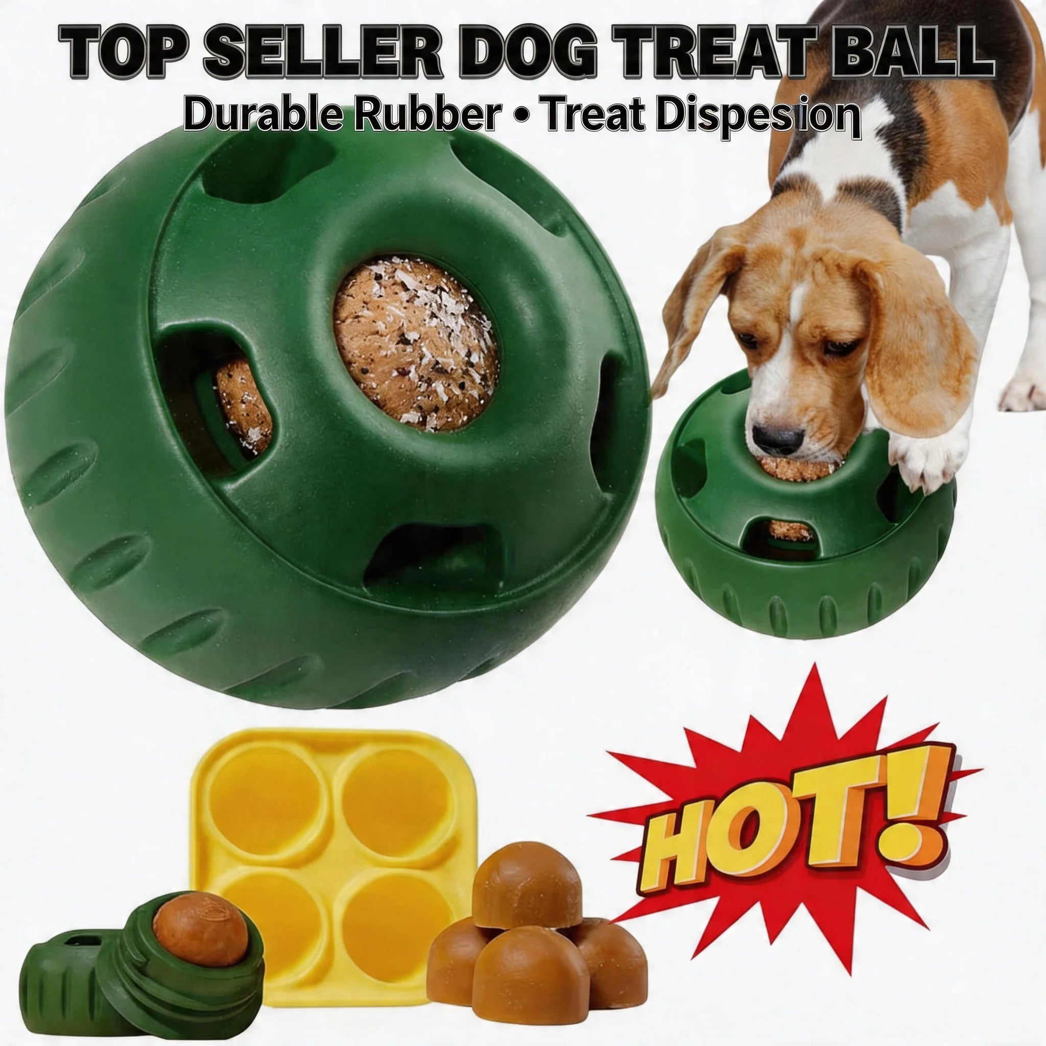 Chew Proof Interactive Dog Toys Silicone Dog Treat Molds Pupsicle Frozen Treat Maker Summer Cooling for Large Breed Dogs