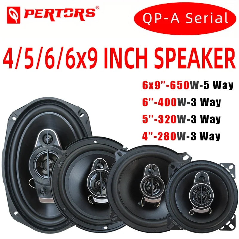 4/5/6/6x9 Inch Universal Car HiFi Coaxial Speaker 280W/320W/400W/650W Auto Music Stereo Car Door Full Range Speakers Woofer