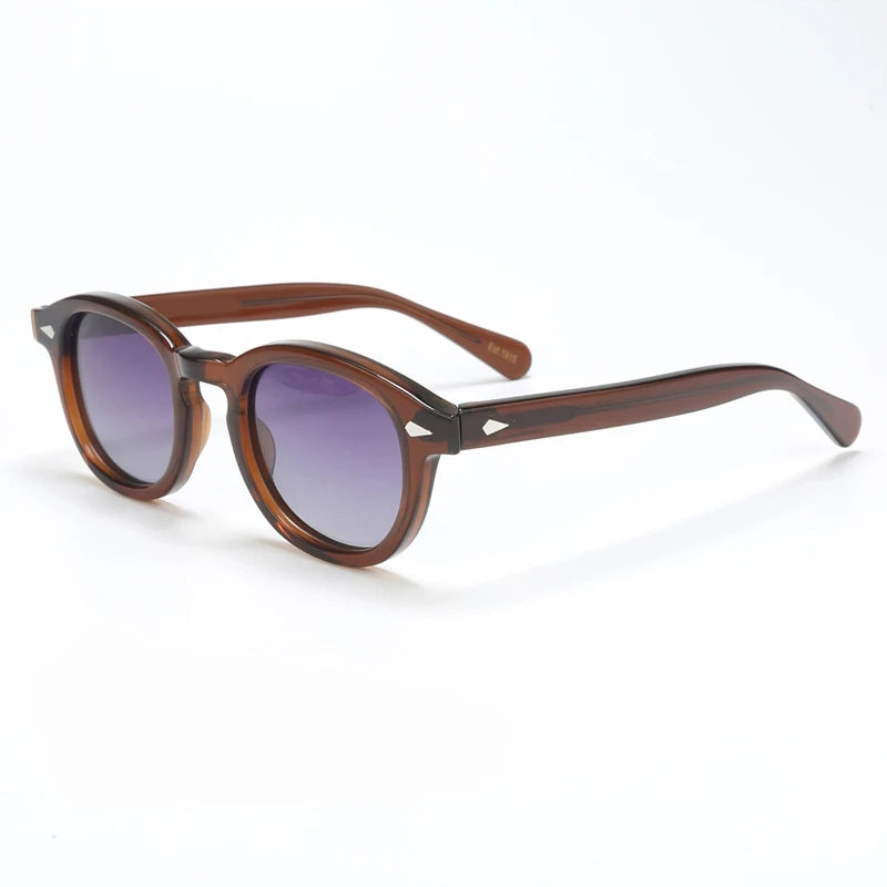 Polarized Sunglasses Men Brand Johnny Depp Sun Glasses Lens Woman Luxury Vintage Acetate Driver's Shade