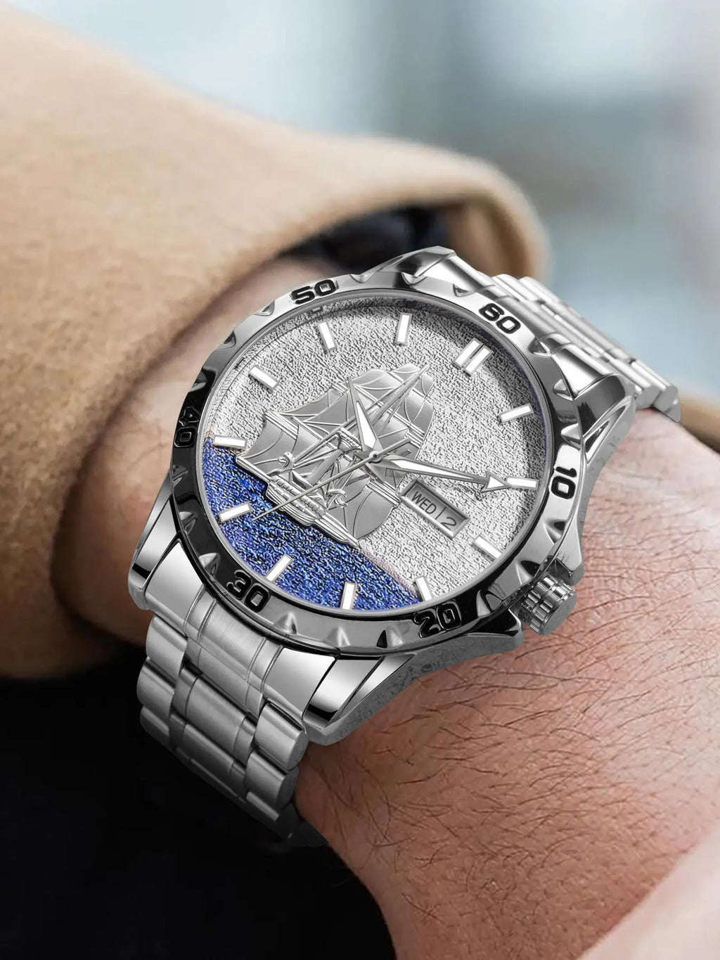 Glenaw Sailing Series Top Brand Luxury Men's Watch Fashion Business Fully Automatic Mechanical Waterproof Watch