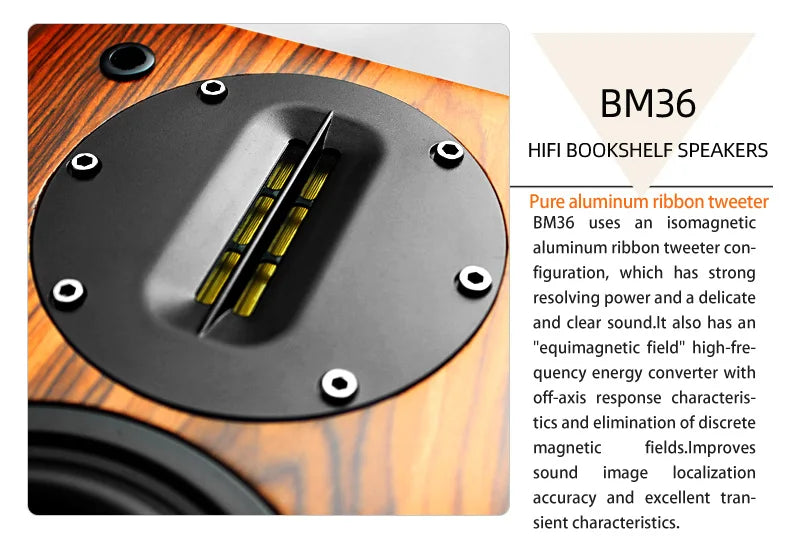 BM36speaker High fidelity hifi speaker audiophile grade passive bookshelf speaker