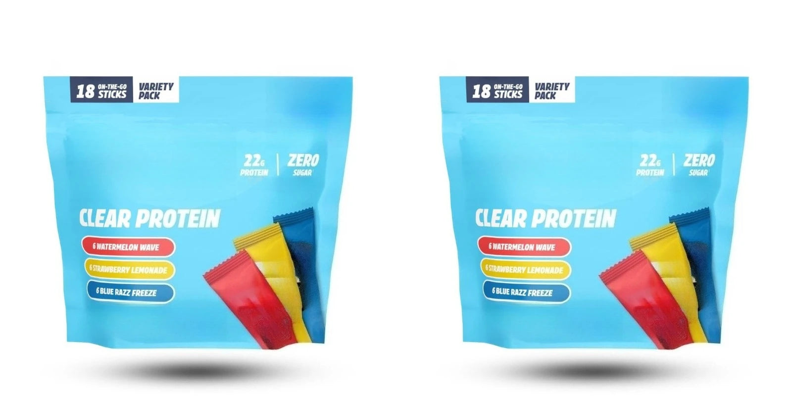 Protein Powder Sample18-Count Stick Packs Zero Sugar Lactose-Free Allergen-Friendly Supports Post-Workout Recovery Mixed Flavors