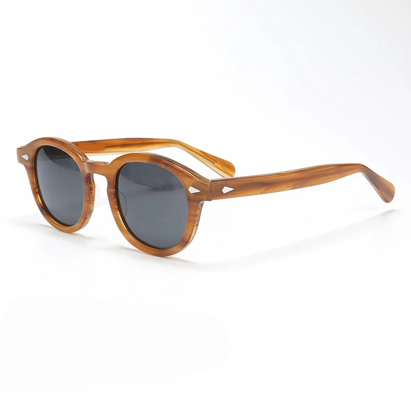Polarized Sunglasses Men Brand Johnny Depp Sun Glasses Lens Woman Luxury Vintage Acetate Driver's Shade