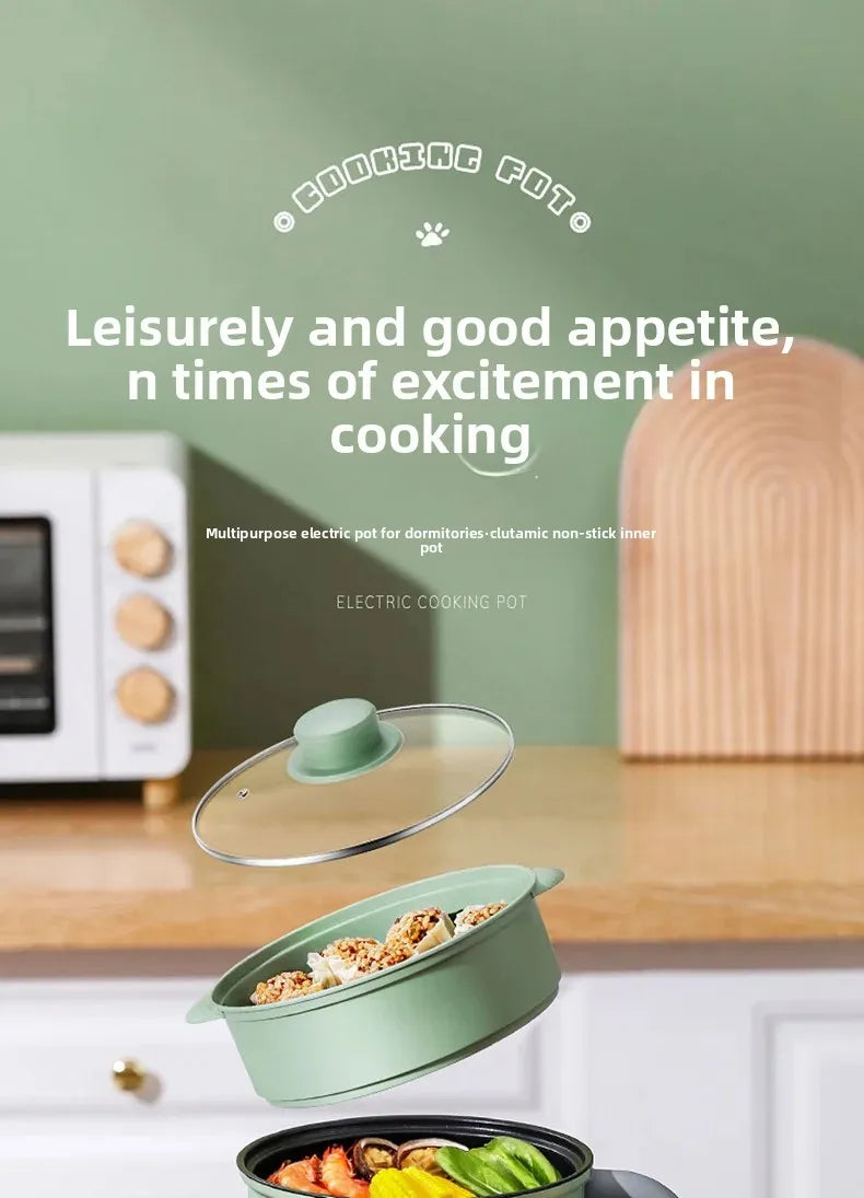 Mini Multi-Function Electric Cooker Small Integrated Steaming And Cooking Dormitory Noodles Home Use Single Person Mini Electric