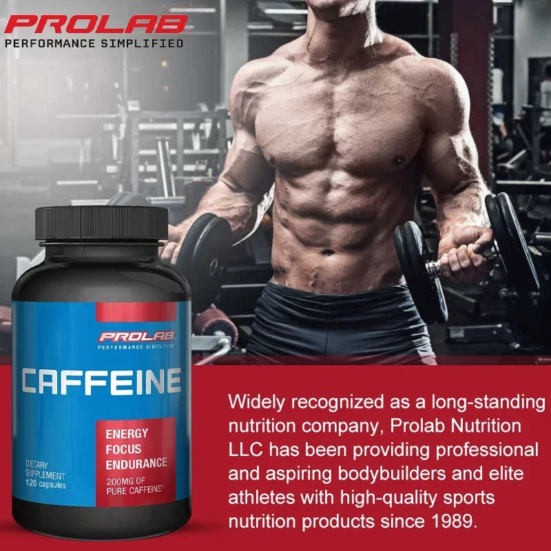 Maximum Potency Caffeine Capsules 200mg, Provide Energy and Focus, Reduce Fatigue, Increase Stamina,