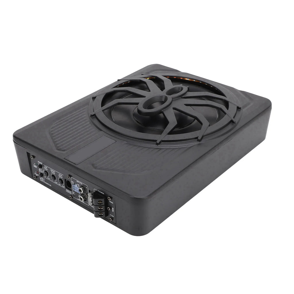 Slim Underseat Powered Car Subwoofer 10in 800W with LED  Light Excellent Heat Dissipation Performance Car Subwoofer