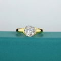 14K Gold Certified Oval Cut Moissanite Ring for Women Lab Created Diamond Engagement Wedding Yuan Bao Ring Jewelry Classic