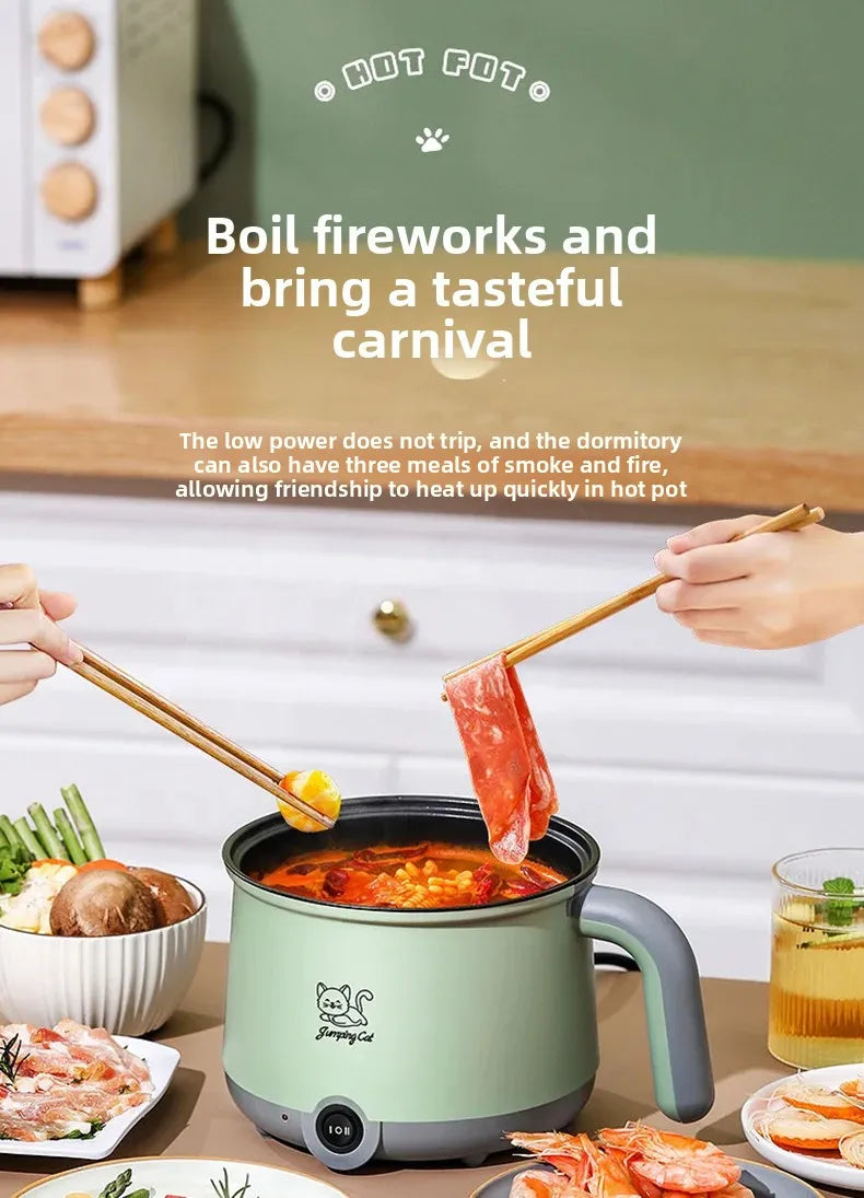 Mini Multi-Function Electric Cooker Small Integrated Steaming And Cooking Dormitory Noodles Home Use Single Person Mini Electric