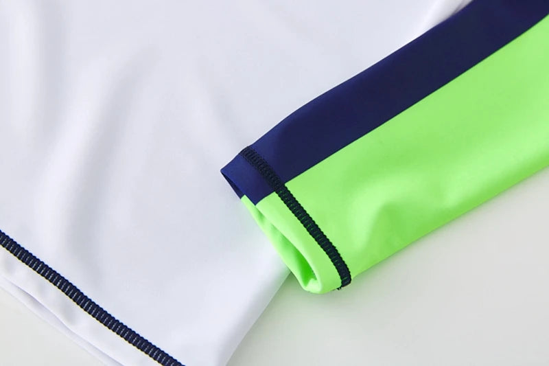 Children's Swimsuit Orange Long Sleeve Rash Guard Kids UPF50 UV Protection Boy's Beach Clothes Shark Swimming Bathing Suit Kids