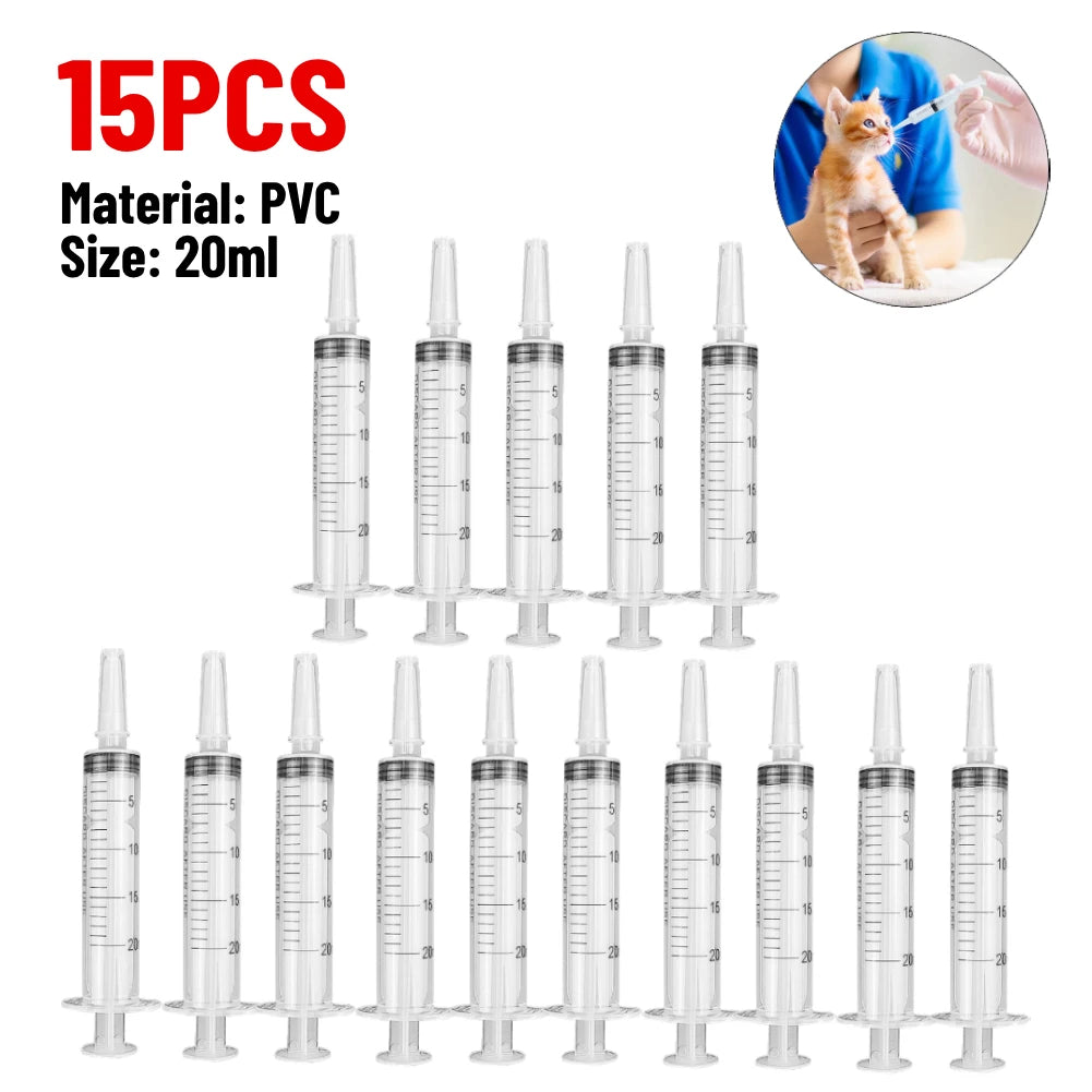 20/60/100ml Plastic Reusable Syringe For Measuring Nutrient Sterile Hydroponic Measure Perfume Rinse Disposable Sampler Injector