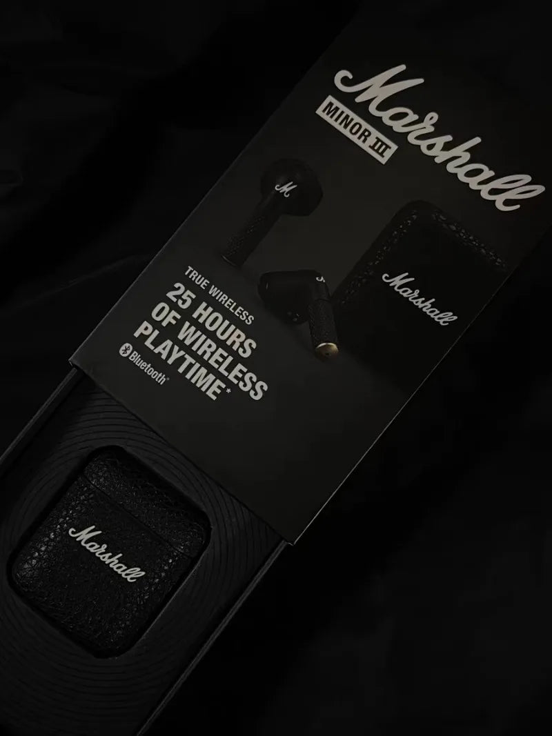 Marshall MINOR III 100%Original Earphones Wireless Bluetooth 5.1 Headphones Sports Denoise Hi-Fi Bass Subwoofer Music Headset