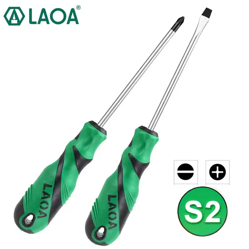 LAOA2pcsS2 alloy steel screwdriver household screwdriver phillips screwdriver screwdriver repair with magnetic
